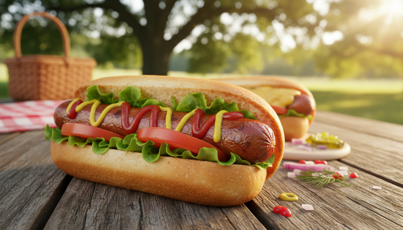 Domaći hot dog: izbor kobasica, peciva i soseva